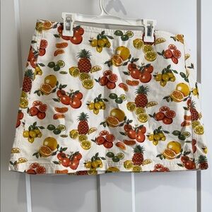 Urban Outfitters BDG Citrus Print Cotton Mini Skirt
